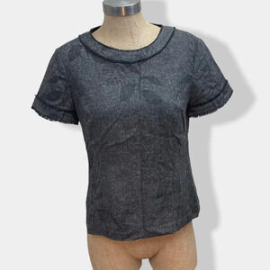 BANANA Republic Marcy Frayed‎ Floral Top 4